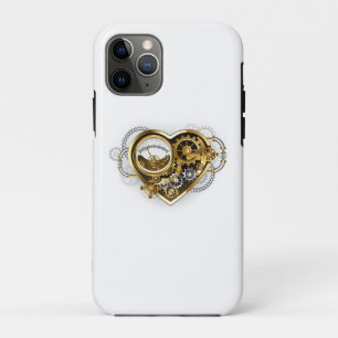 Steampunk Heart with a Manometer iPhone 11 Pro Case