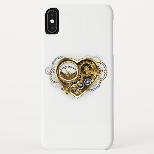 Steampunk Heart with a Manometer Case-Mate iPhone Case (Back)