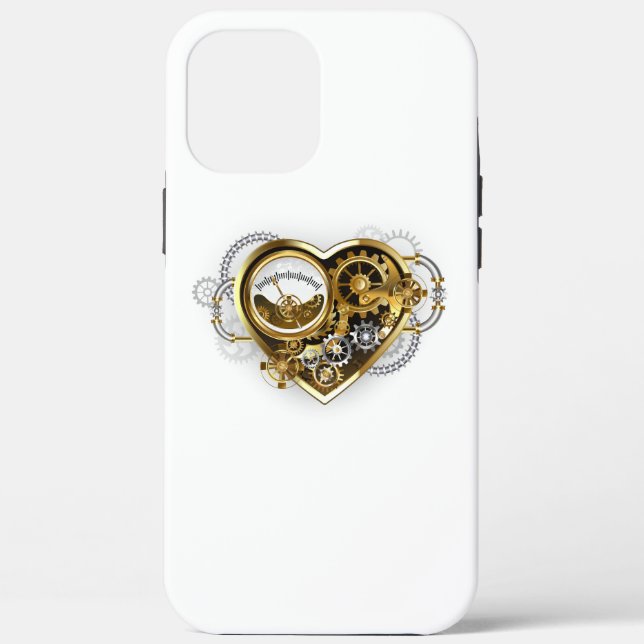 Steampunk Heart with a Manometer Case-Mate iPhone Case (Back)