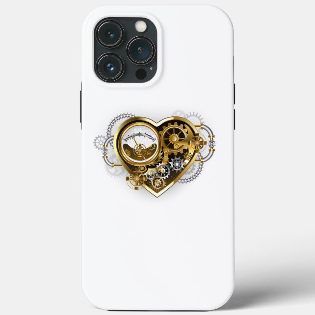 Steampunk Heart with a Manometer Case-Mate iPhone Case (Back)