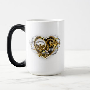 Steampunk Heart with a Manometer Color Morph Mug