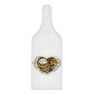 Steampunk Heart with a Manometer Cutting Board