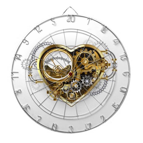 Steampunk Heart with a Manometer Dart Board