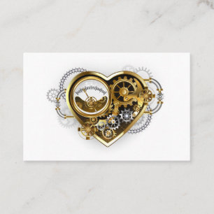 Steampunk Heart with a Manometer Discount Card