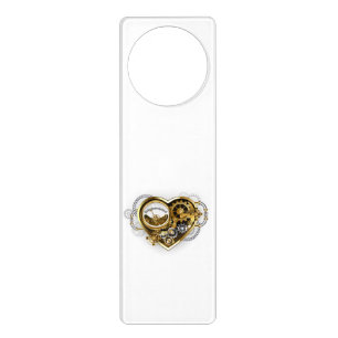 Steampunk Heart with a Manometer Door Hanger