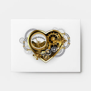 Steampunk Heart with a Manometer Envelope
