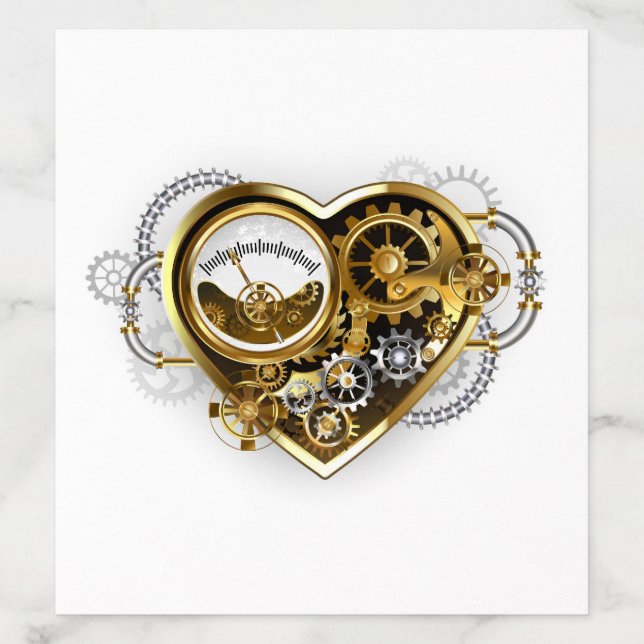 Steampunk Heart with a Manometer Envelope Liner (Design)