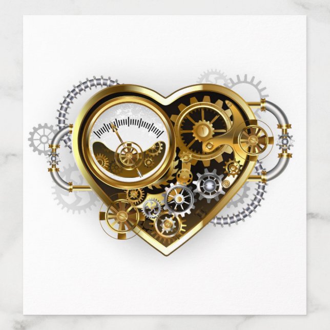 Steampunk Heart with a Manometer Envelope Liner (Design)