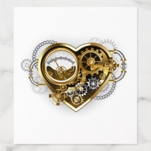 Steampunk Heart with a Manometer Envelope Liner