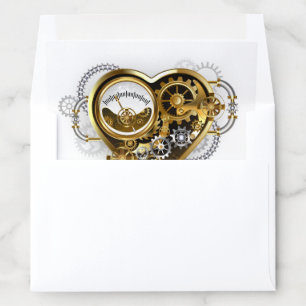 Steampunk Heart with a Manometer Envelope Liner