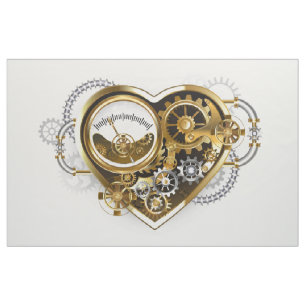 Steampunk Heart with a Manometer Fabric