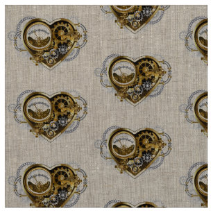 Steampunk Heart with a Manometer Fabric