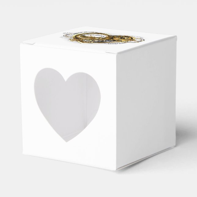 Steampunk Heart with a Manometer Favor Boxes (Front Side)