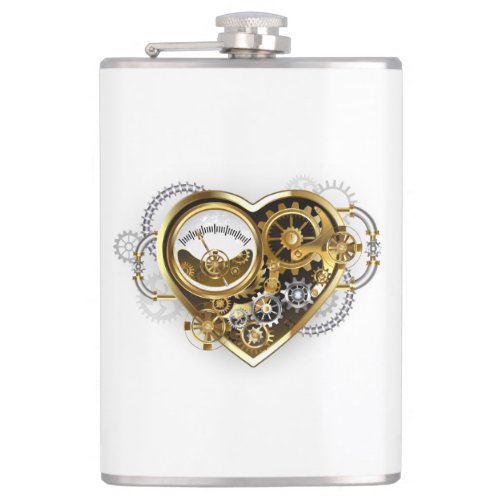 Steampunk Heart with a Manometer Flask