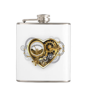 Steampunk Heart with a Manometer Flask