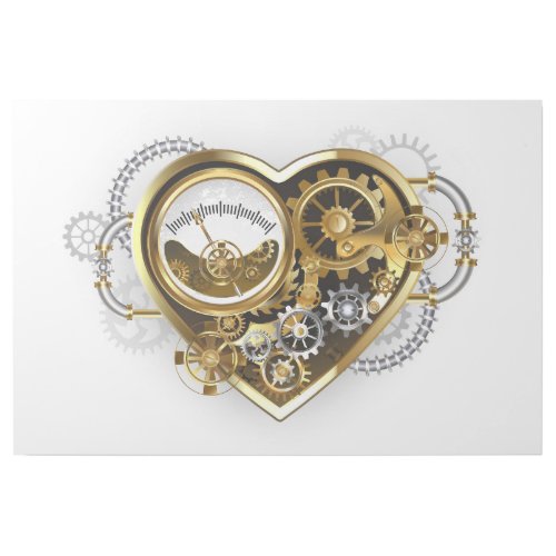 Steampunk Heart with a Manometer Gallery Wrap