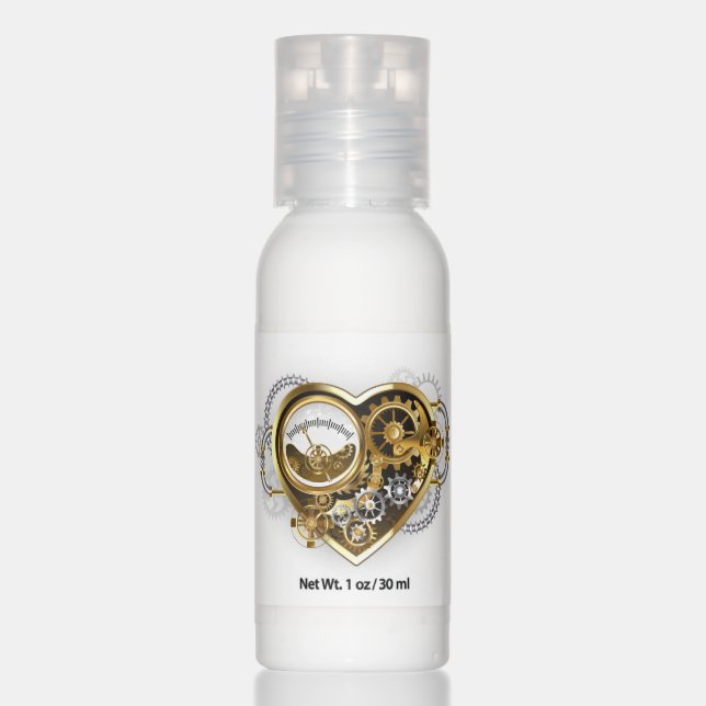 Steampunk Heart with a Manometer Hand Lotion (Front)