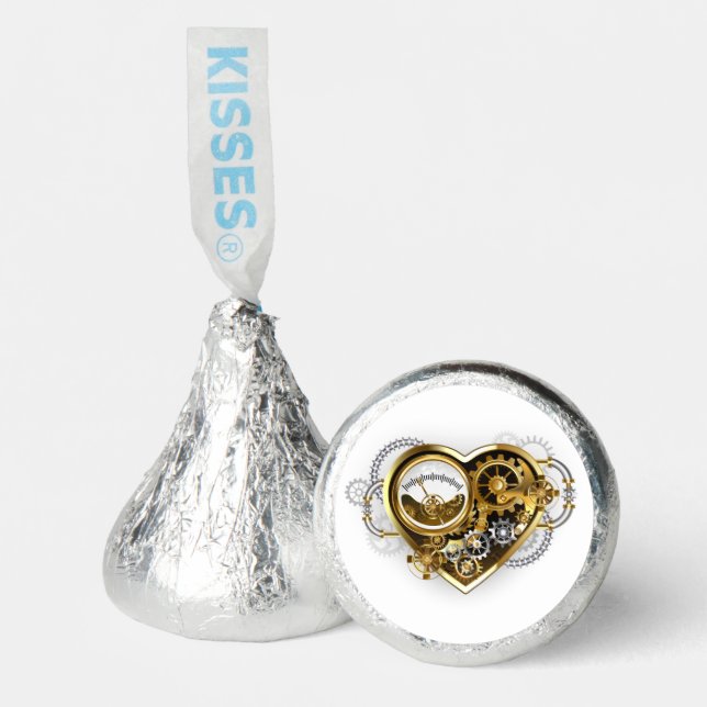Steampunk Heart with a Manometer Hershey®'s Kisses® (Front)