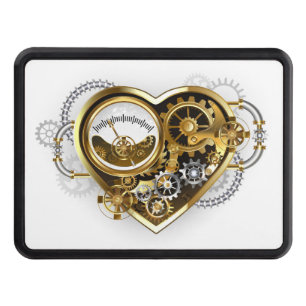 Steampunk Heart with a Manometer Hitch Cover