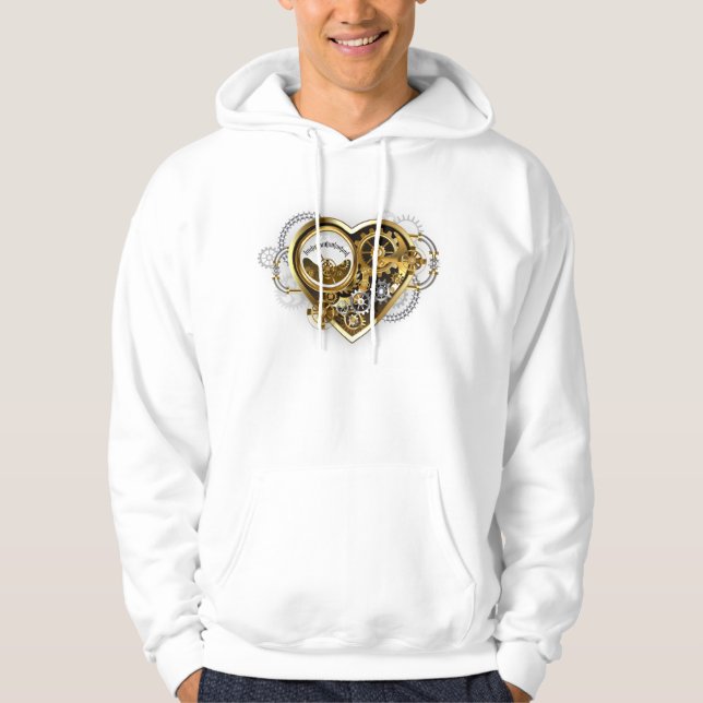 Steampunk Heart with a Manometer Hoodie (Front)