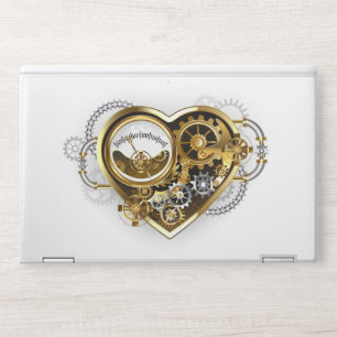 Steampunk Heart with a Manometer HP Laptop Skin