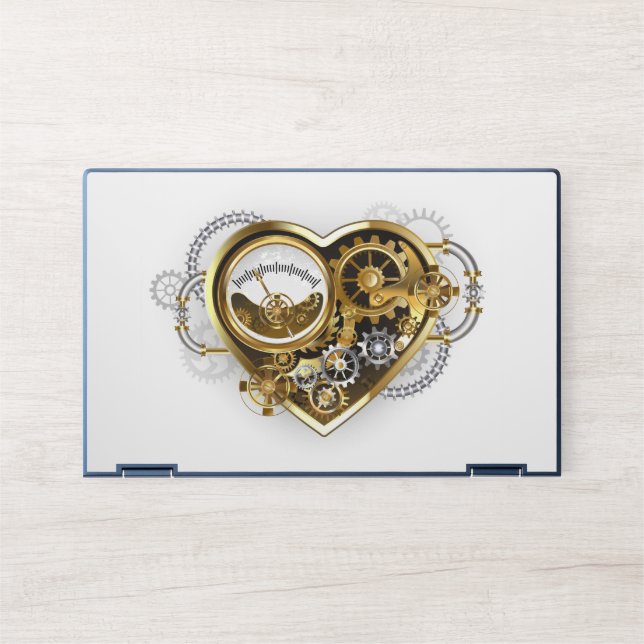 Steampunk Heart with a Manometer HP Laptop Skin (Front)