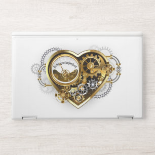 Steampunk Heart with a Manometer HP Laptop Skin