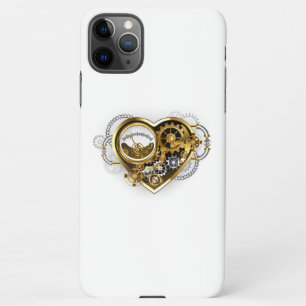 Steampunk Heart with a Manometer iPhone 11Pro Max Case
