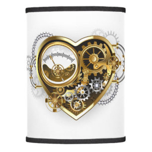 Steampunk Heart with a Manometer Lamp Shade