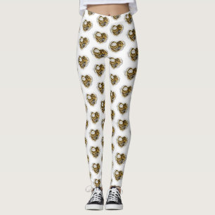 Steampunk Heart with a Manometer Leggings