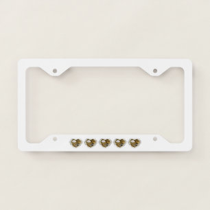 Steampunk Heart with a Manometer License Plate Frame