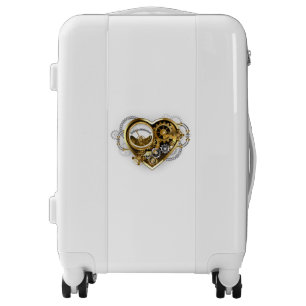 Steampunk Heart with a Manometer Luggage