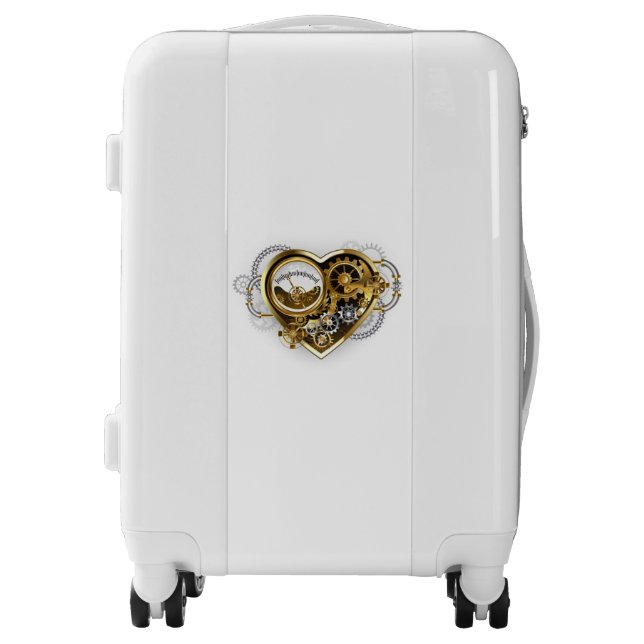 Steampunk Heart with a Manometer Luggage (Front)
