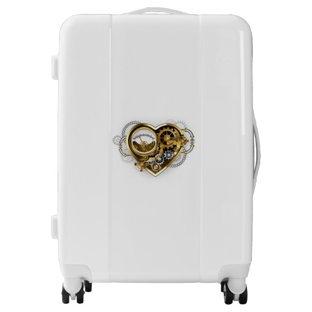 Steampunk Heart with a Manometer Luggage (Front)