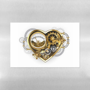 Steampunk Heart with a Manometer Magnetic Dry Erase Sheet