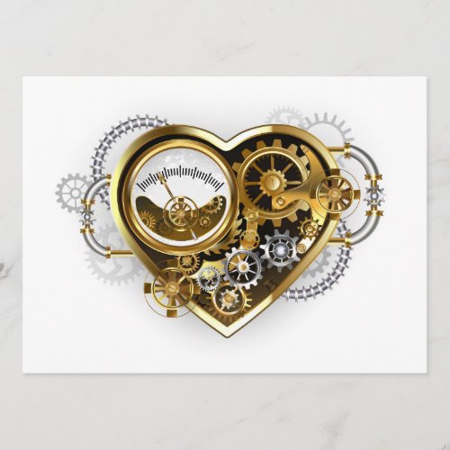 Steampunk Heart with a Manometer Menu