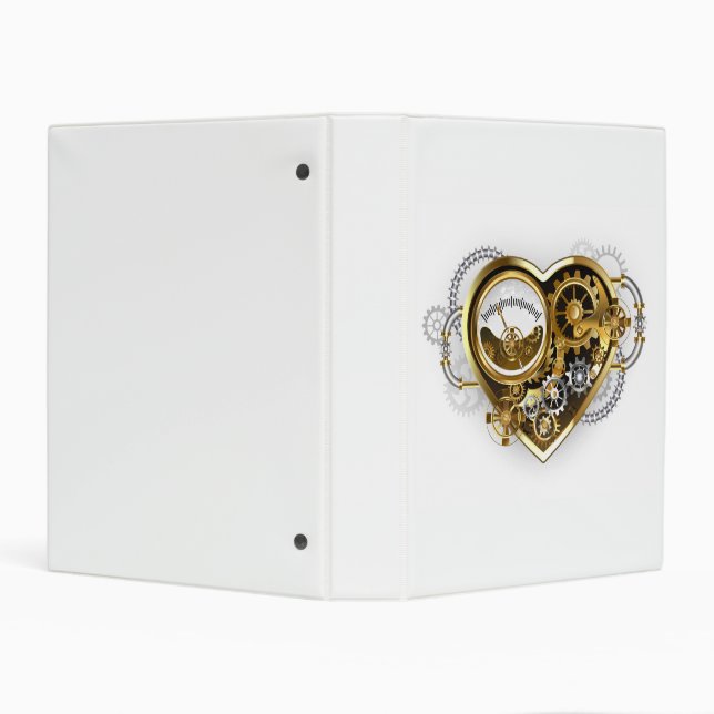 Steampunk Heart with a Manometer Mini Binder (Background)
