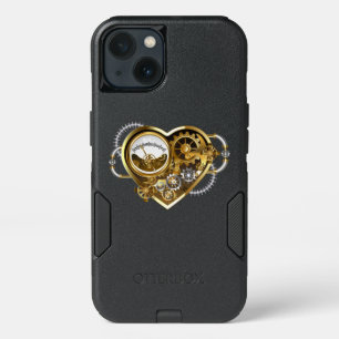 Steampunk Heart with a Manometer iPhone 13 Case