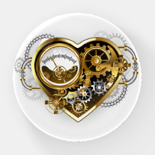 Steampunk Heart with a Manometer Paperweight