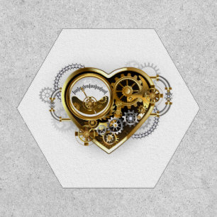 Steampunk Heart with a Manometer Patch