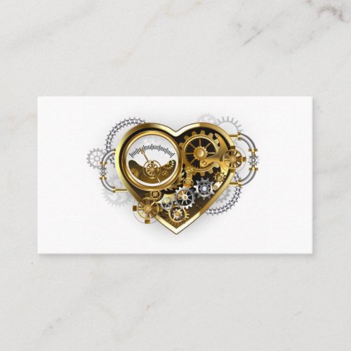 Steampunk Heart with a Manometer Place Card