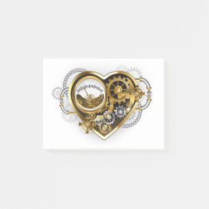 Steampunk Heart with a Manometer Post-it Notes