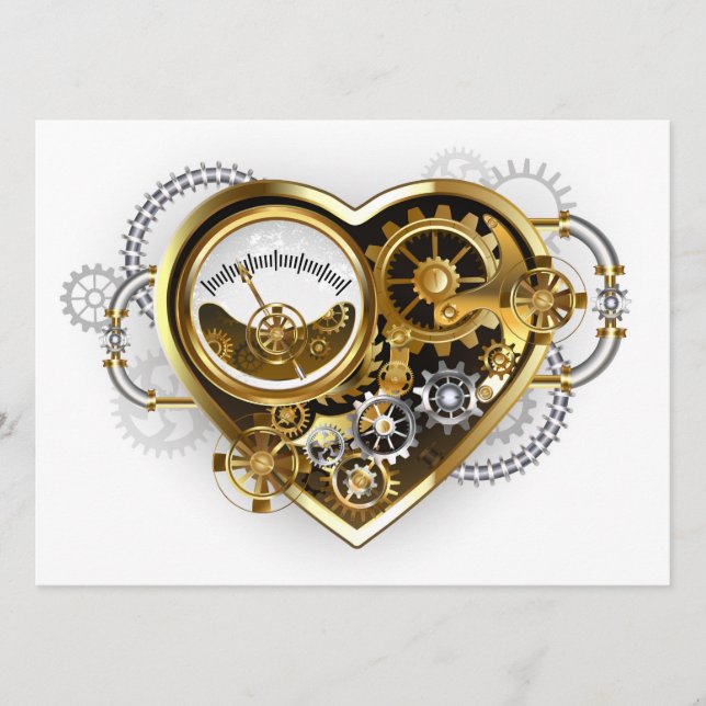 Steampunk Heart with a Manometer Program (Front)