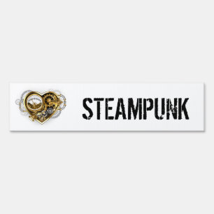 Steampunk Heart with a Manometer Sign