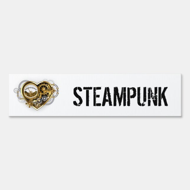 Steampunk Heart with a Manometer Sign (Front)