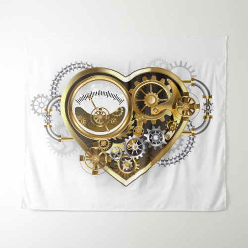 Steampunk Heart with a Manometer Tapestry
