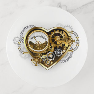Steampunk Heart with a Manometer Trinket Tray