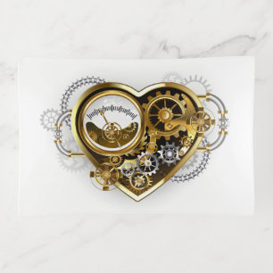 Steampunk Heart with a Manometer Trinket Tray