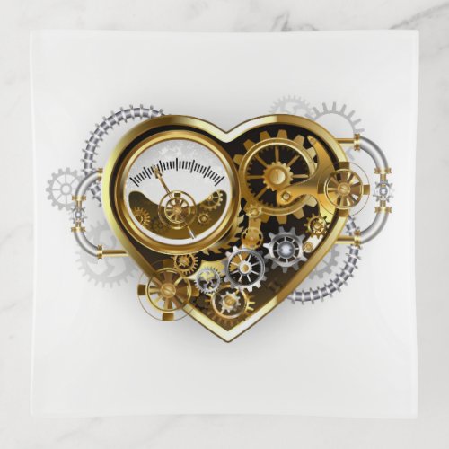 Steampunk Heart with a Manometer Trinket Tray