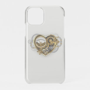 Steampunk Heart with a Manometer iPhone 11 Pro Case